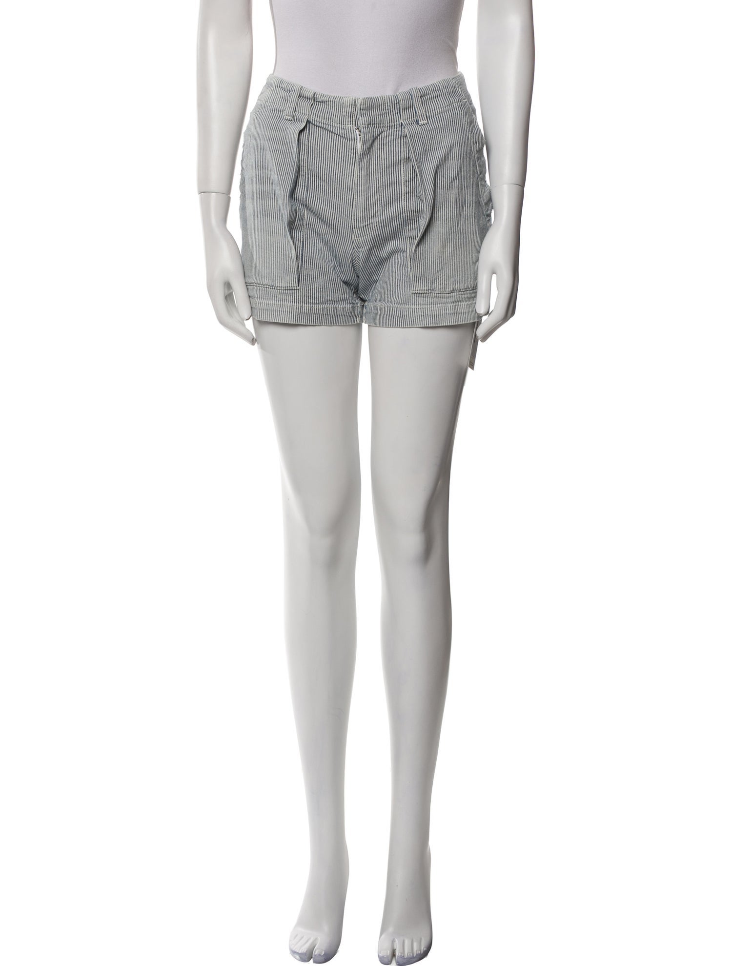 Nili Lotan Striped Mini Shorts