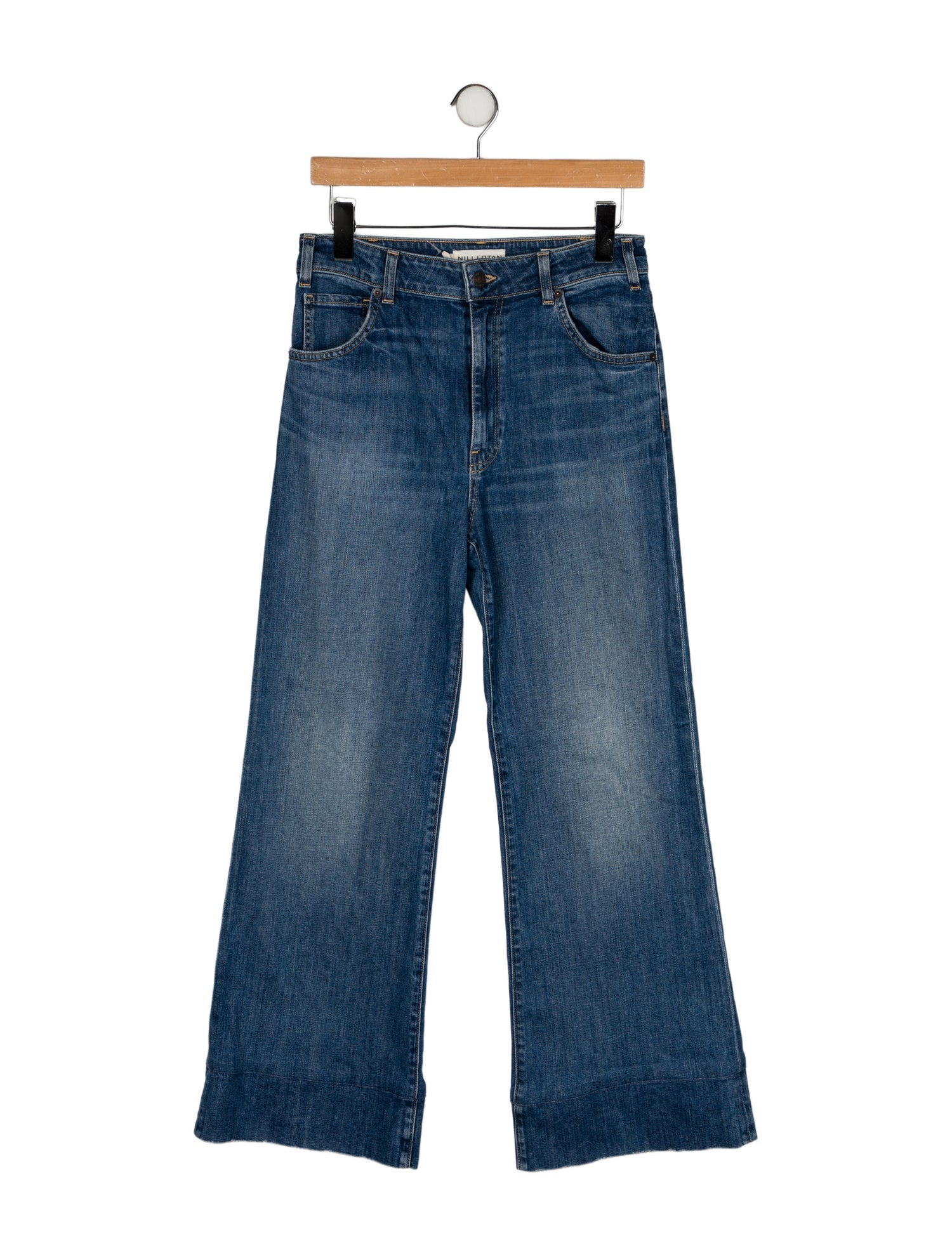 Nili Lotan High-Rise Wide Leg Jeans