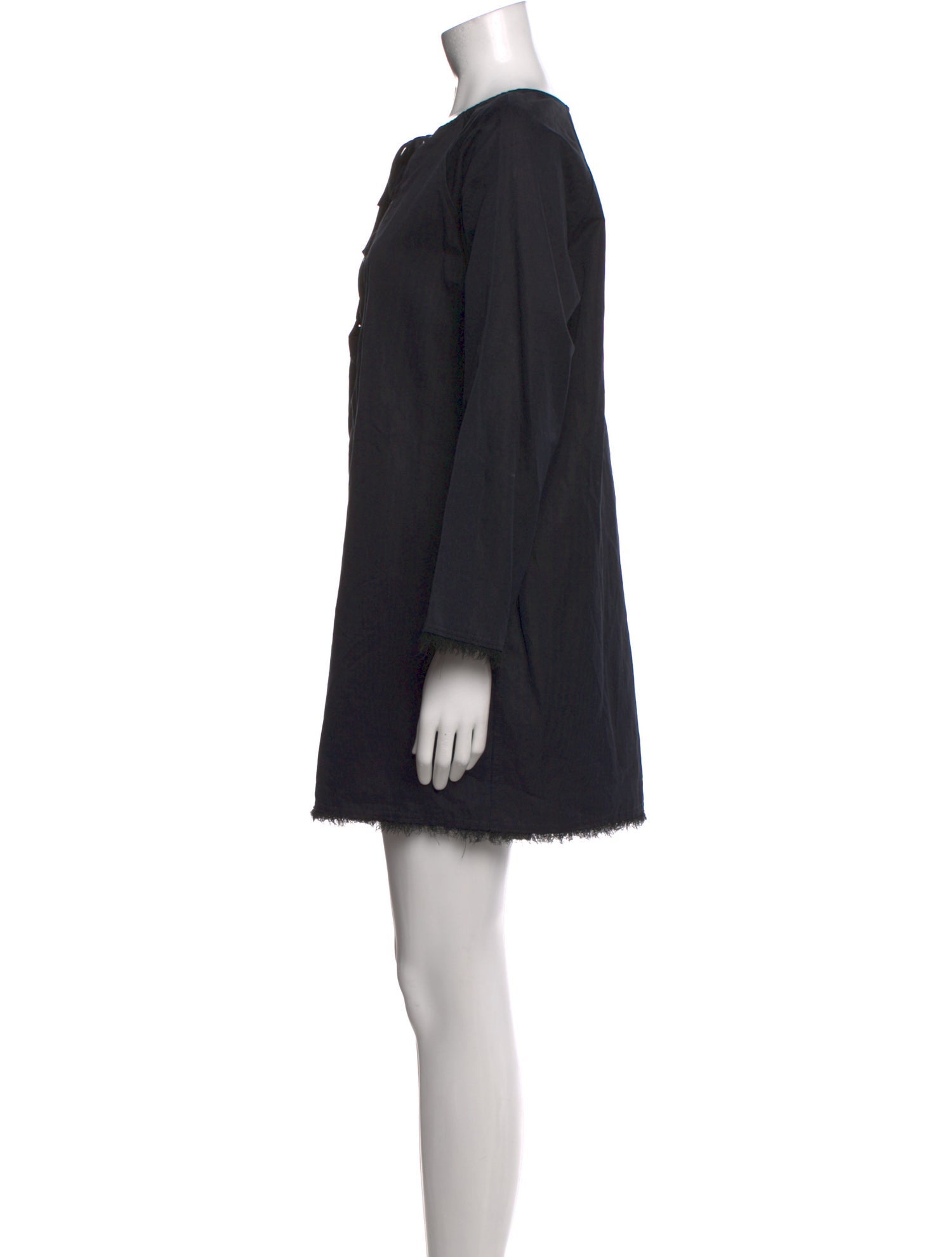 Nili Lotan Bateau Neckline Mini Dress