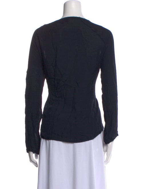 Nili Lotan Silk Bateau Neckline Top