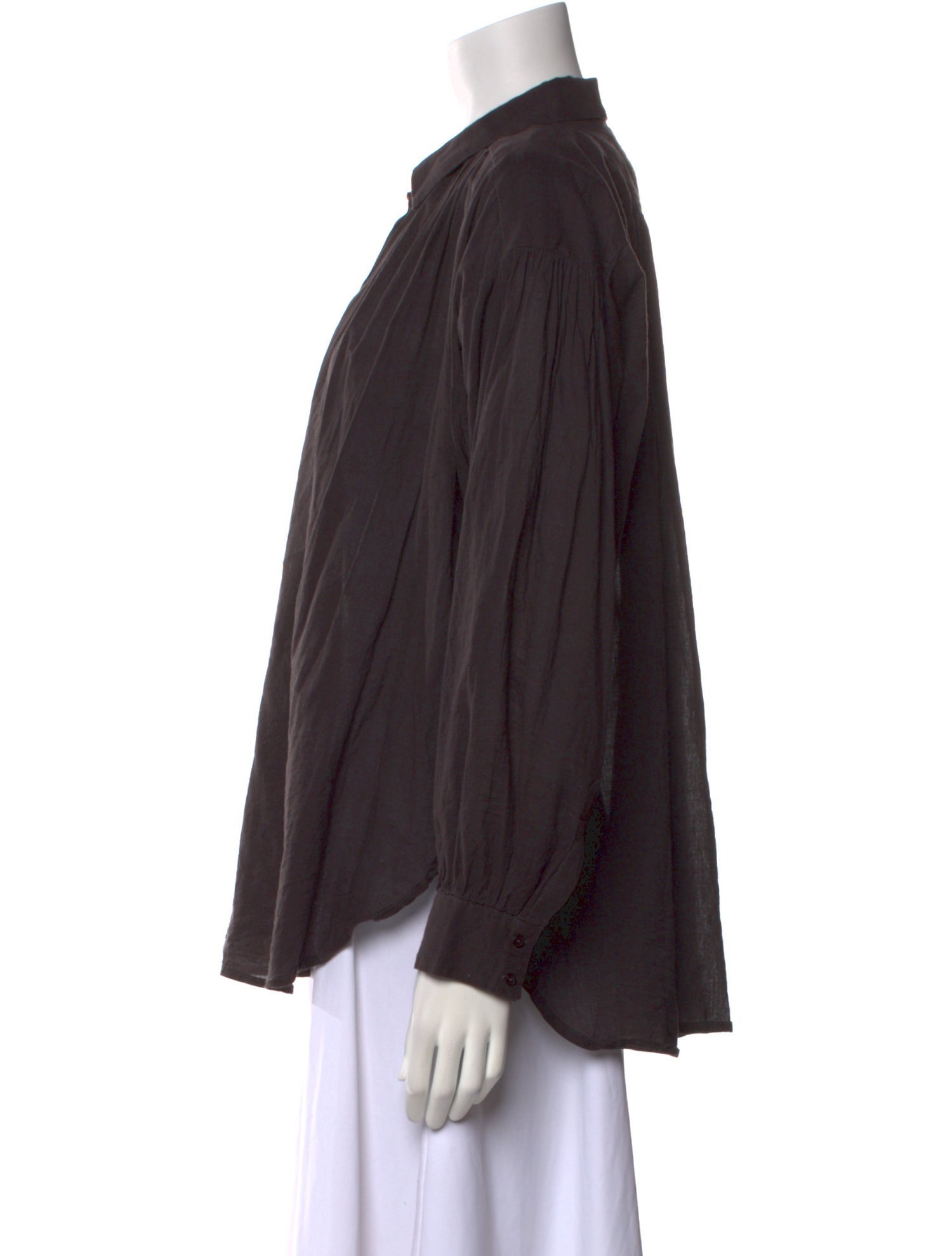 Nili Lotan Long Sleeve Button-Up Top