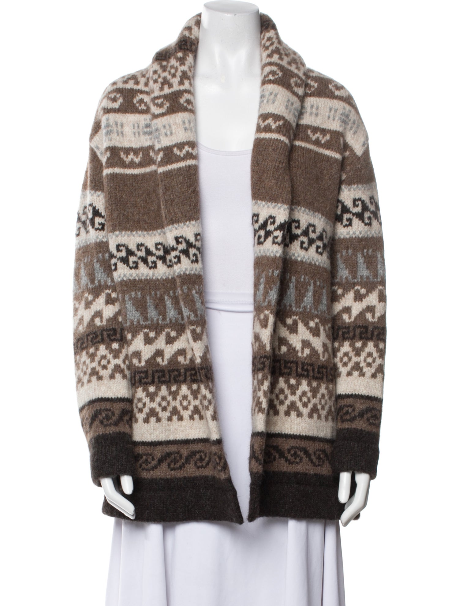 Nili Lotan Alpaca Printed Sweater