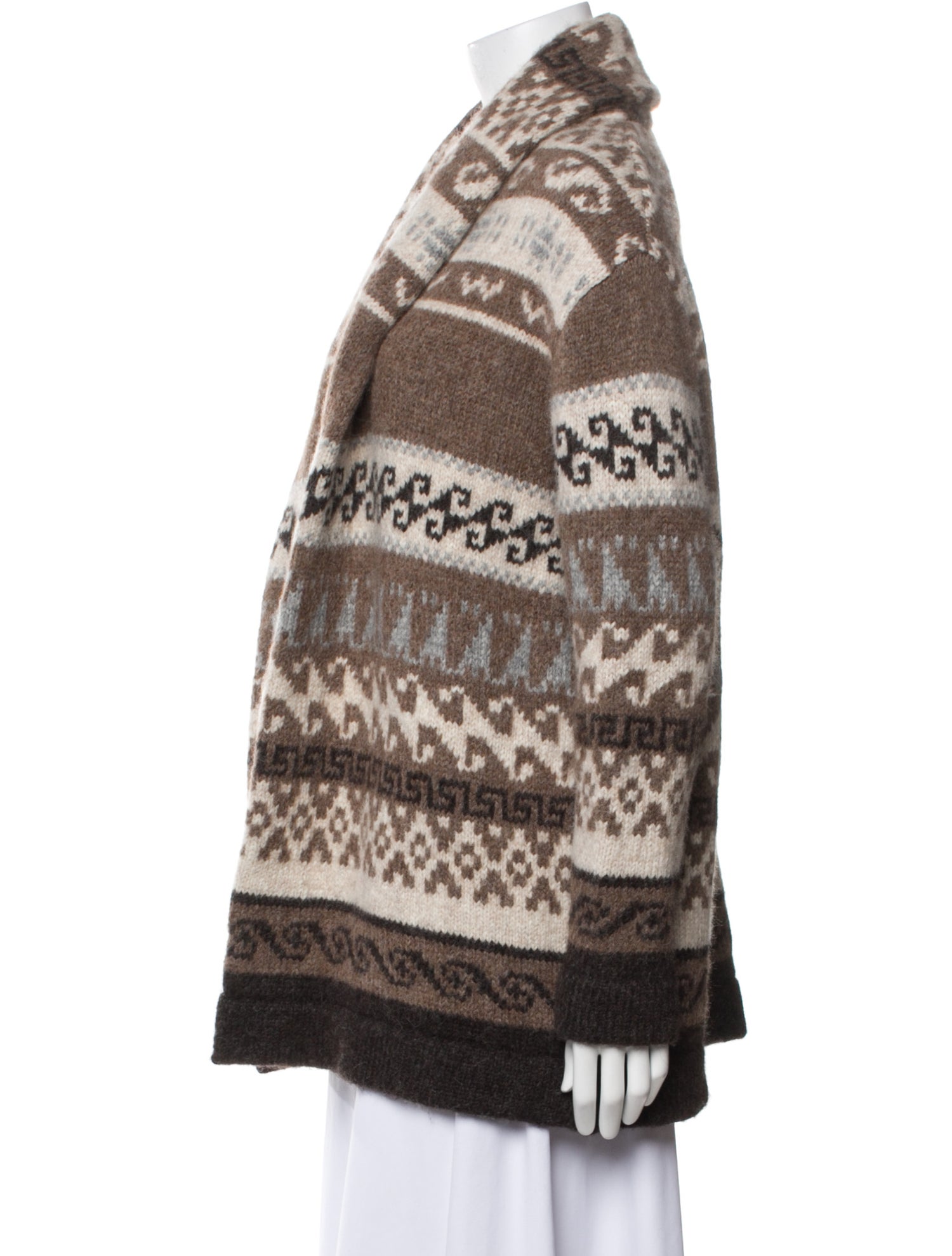Nili Lotan Alpaca Printed Sweater