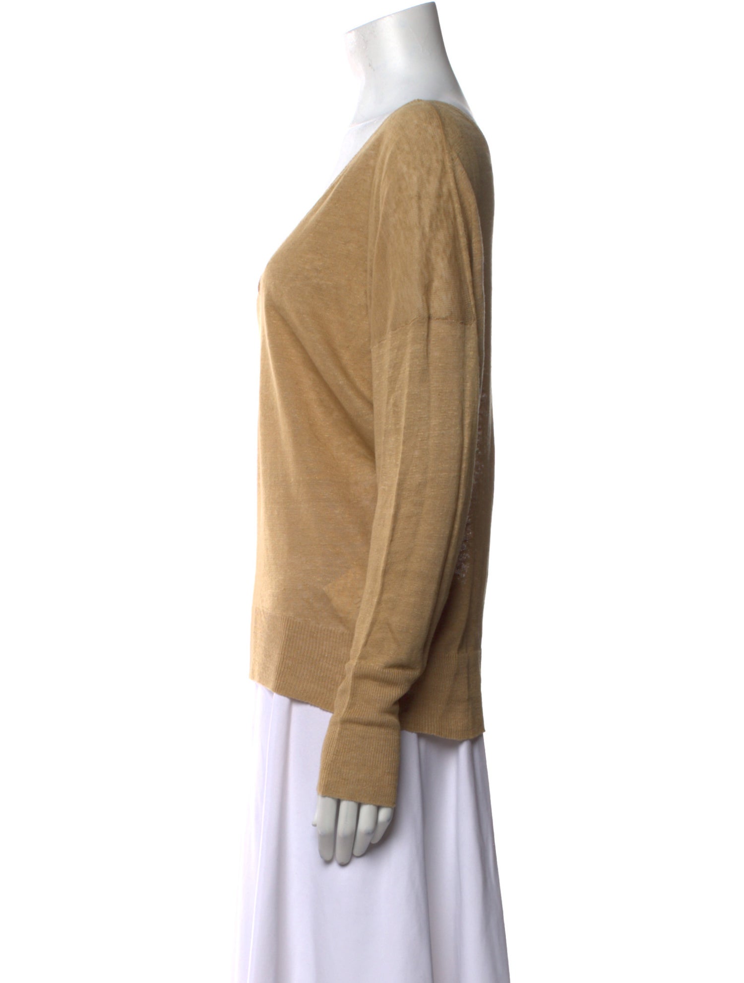 Nili Lotan Linen V-Neck Top