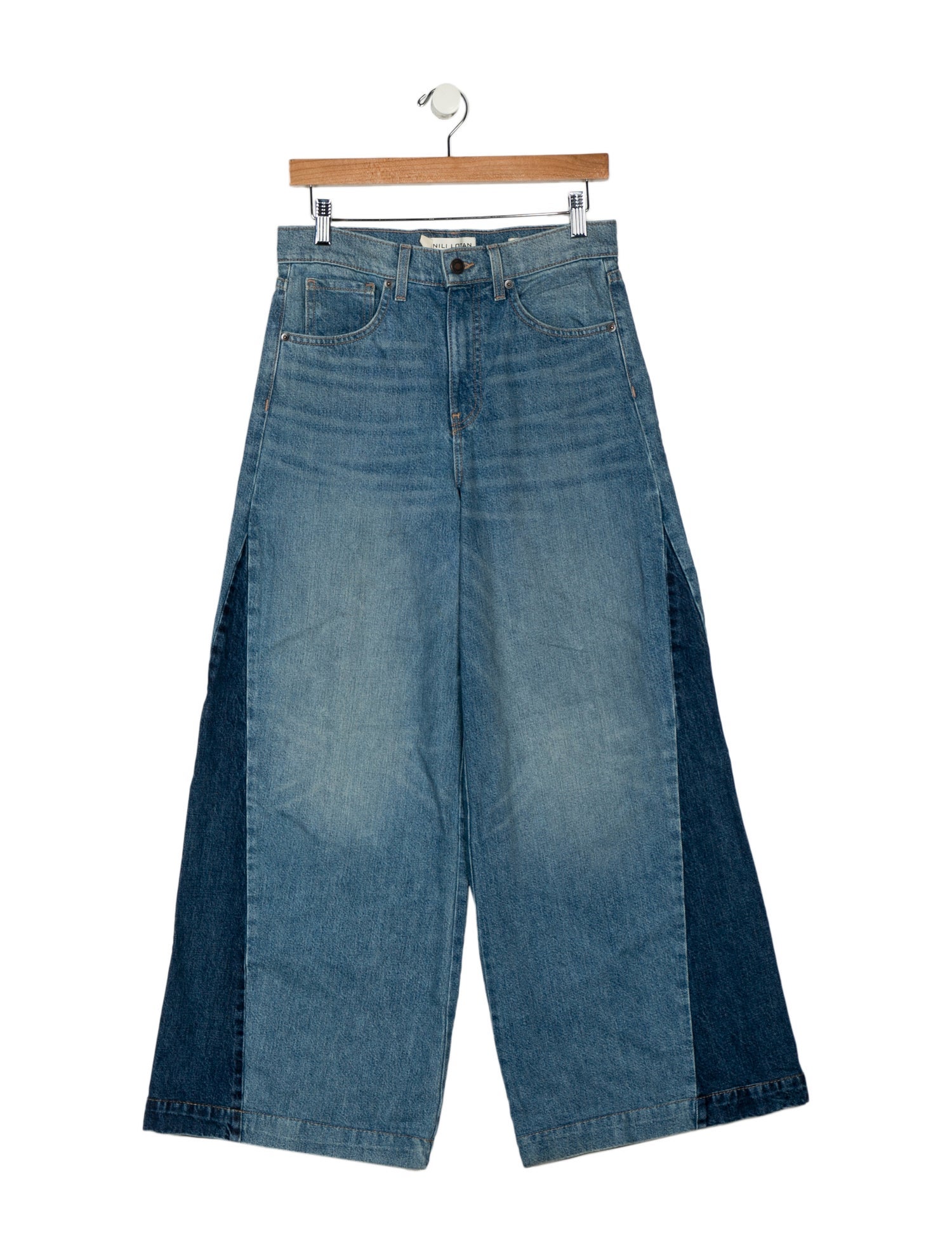 Nili Lotan High-Rise Wide Leg Jeans