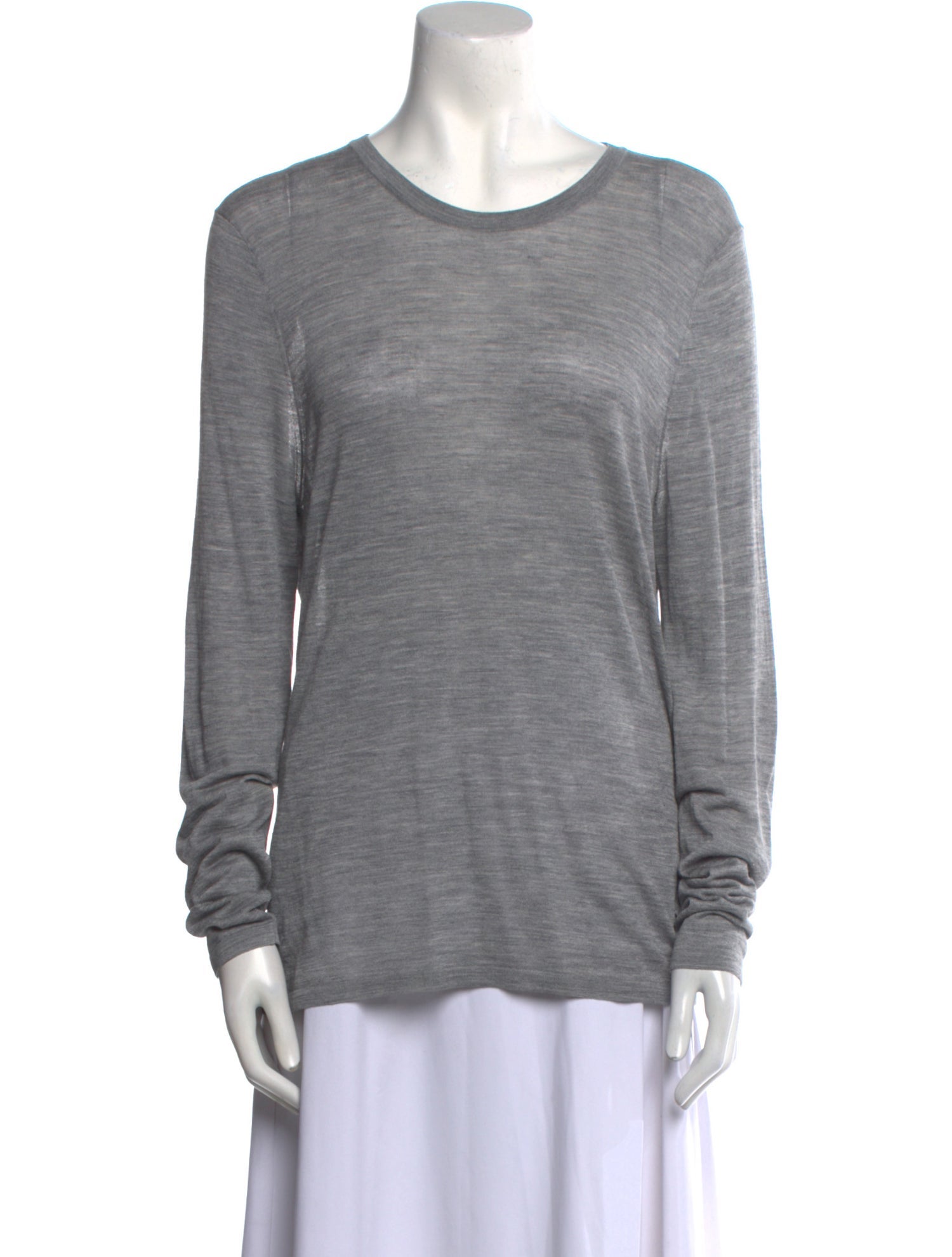 Nili Lotan Silk Scoop Neck T-Shirt