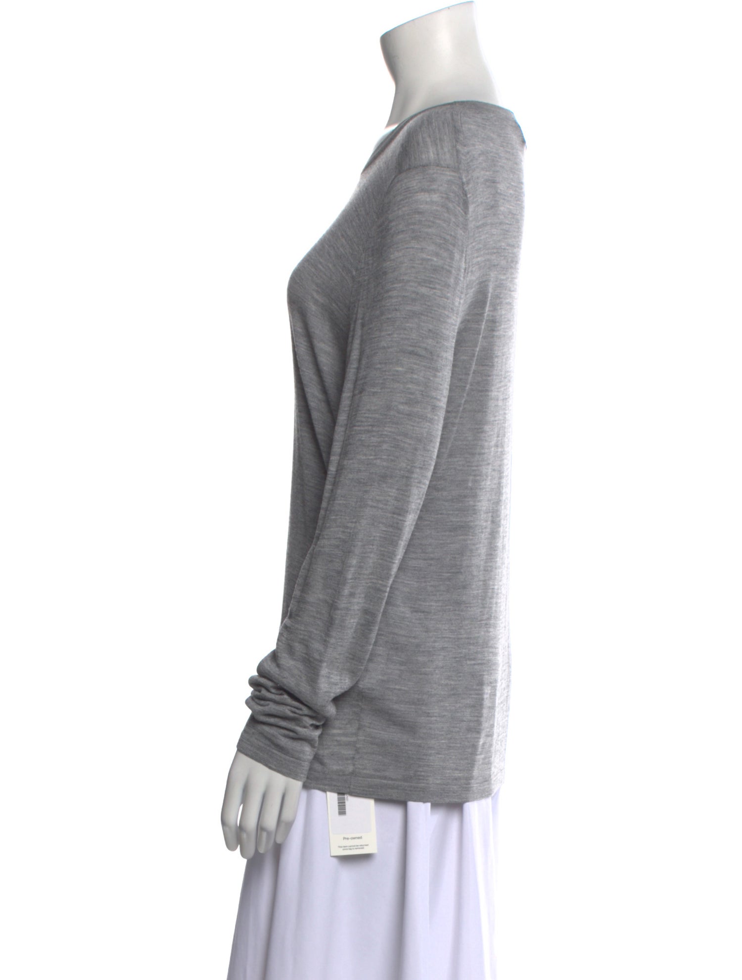 Nili Lotan Silk Scoop Neck T-Shirt