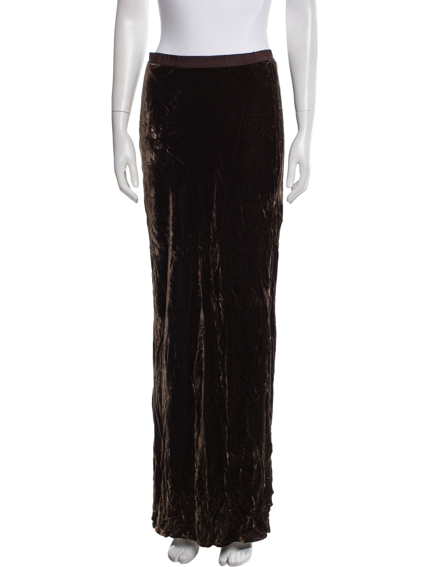 Nili Lotan Velvet Long Skirt