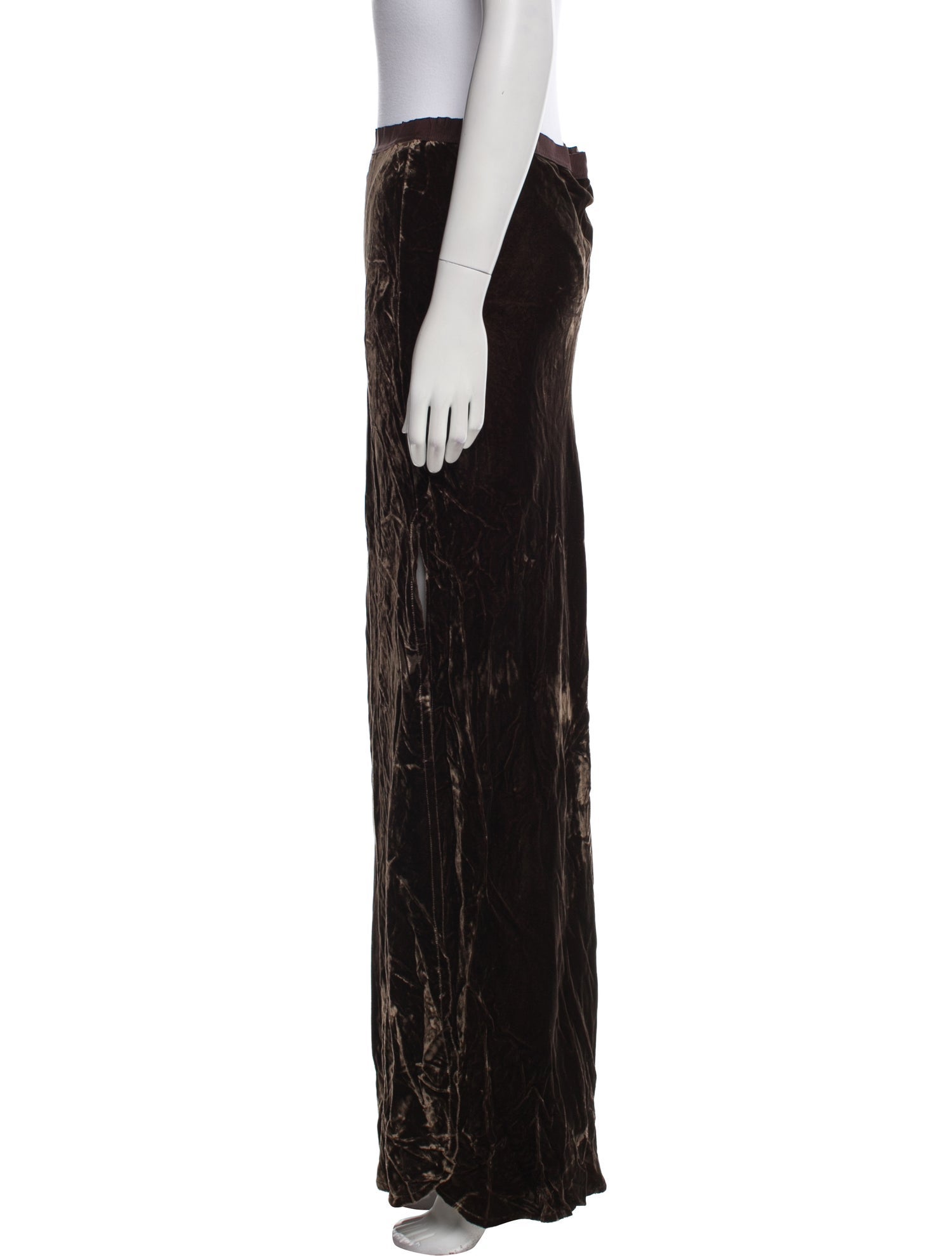 Nili Lotan Velvet Long Skirt