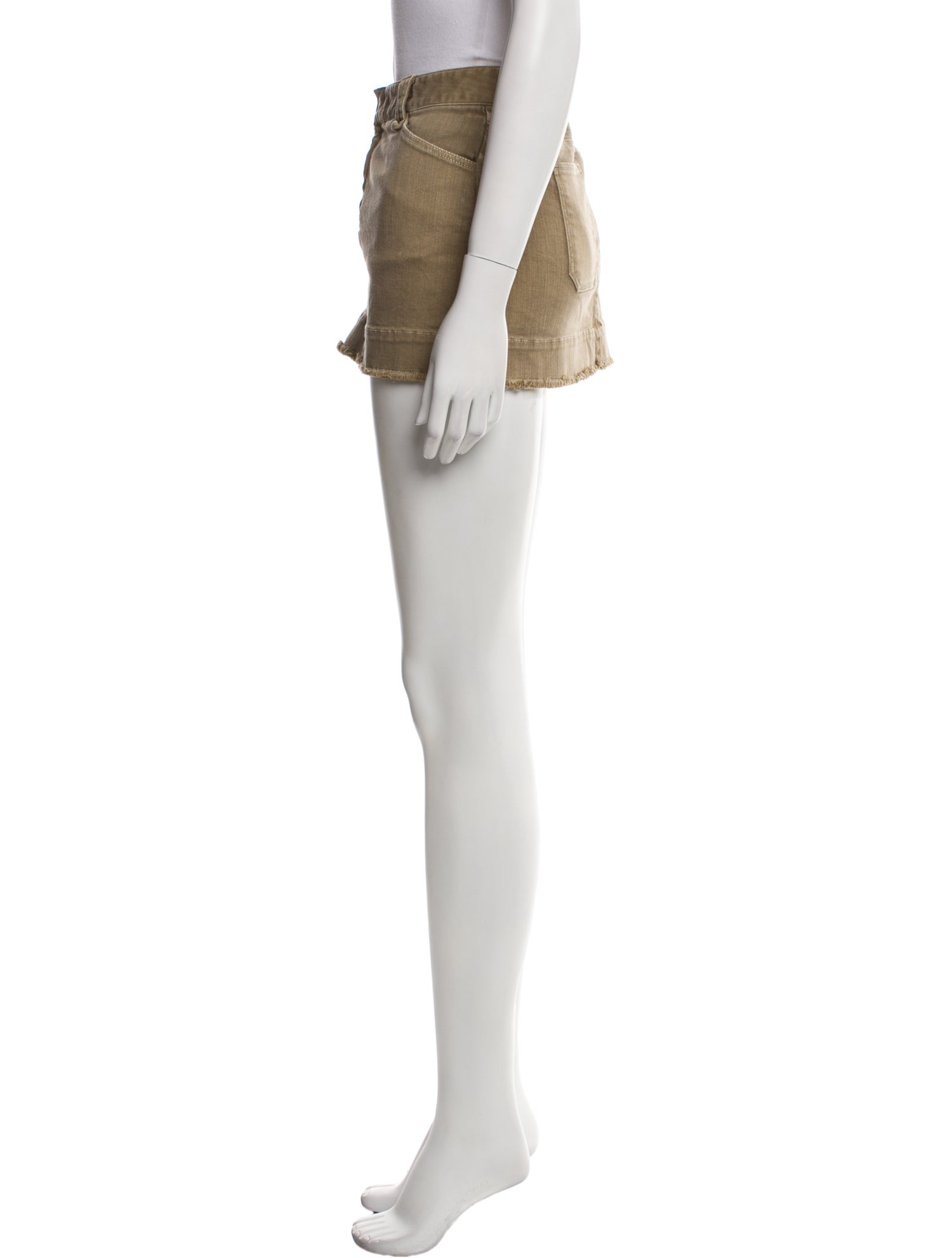 Nili Lotan Raw-Edge Trim Mini Skirt