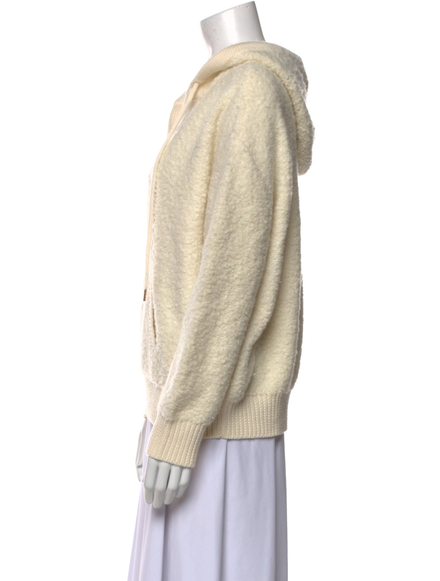 Nili Lotan Wool V-Neck Sweatshirt