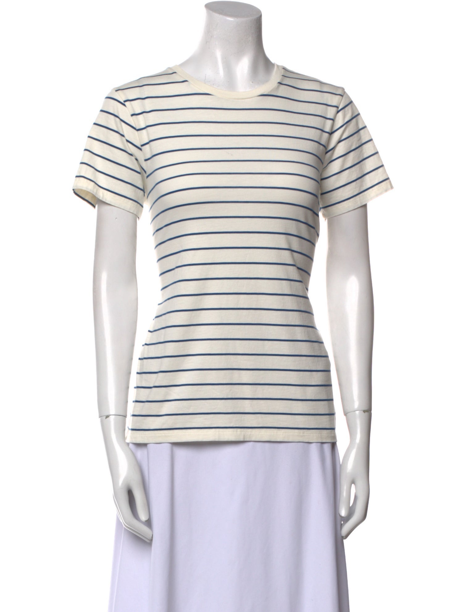 Nili Lotan Striped Crew Neck T-Shirt