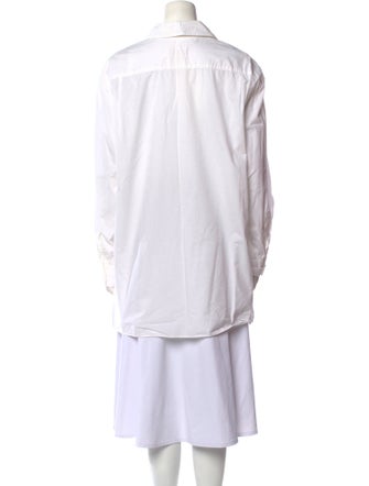 Nili Lotan Long Sleeve Button-Up Top