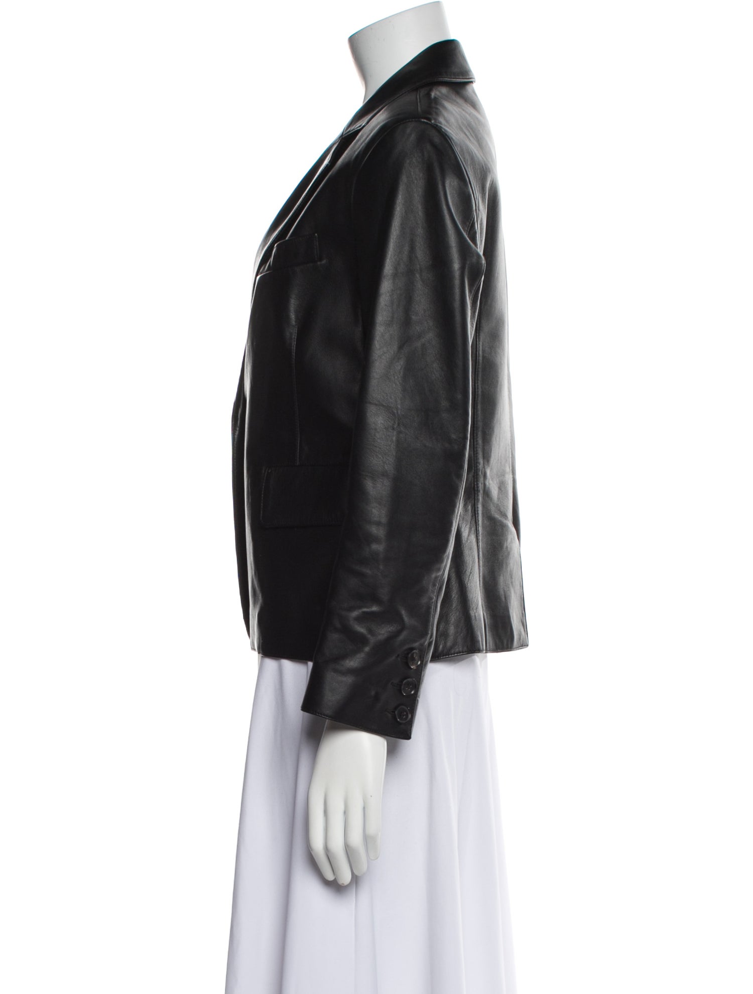 Nili Lotan Leather Blazer