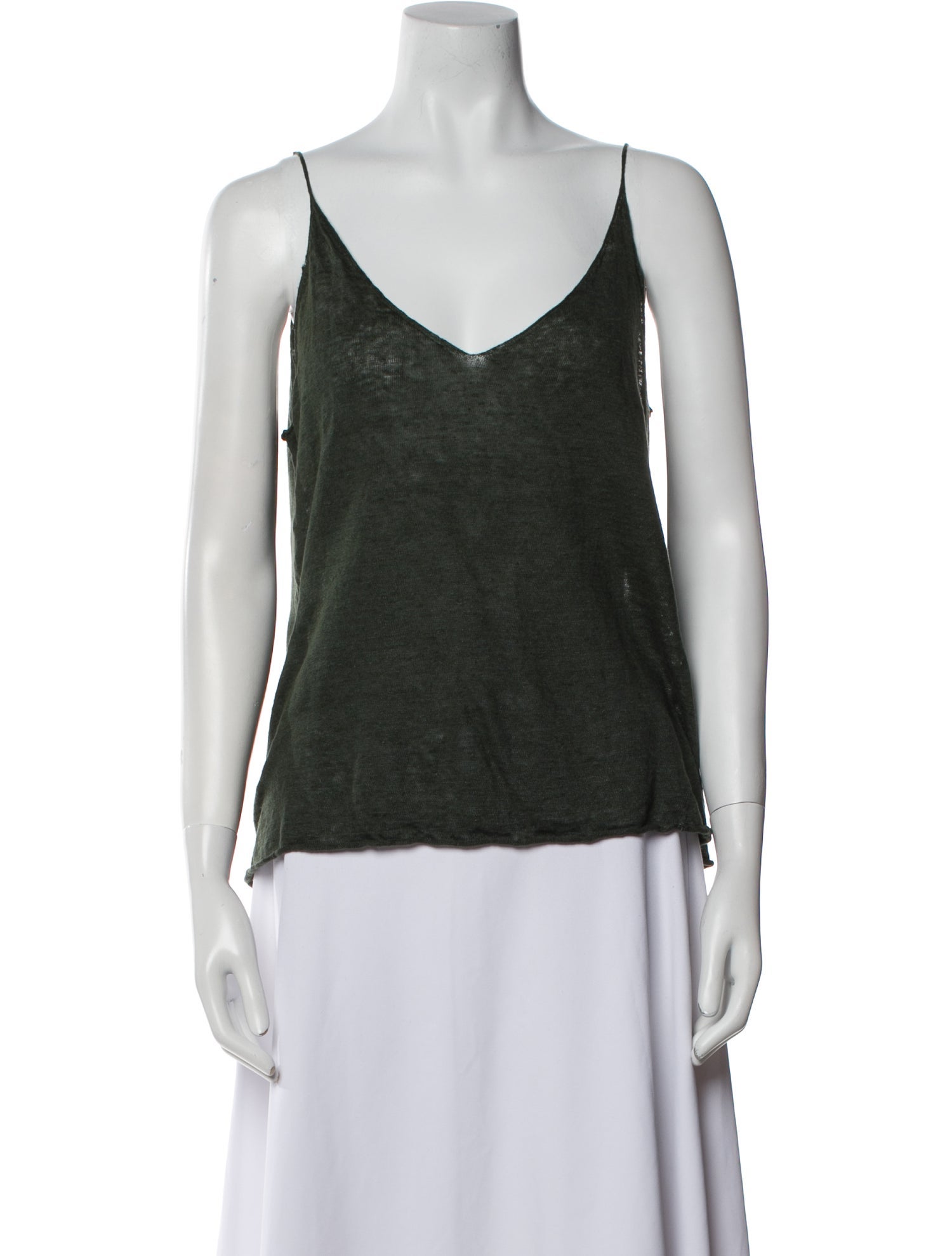 Nili Lotan Linen V-Neck Top