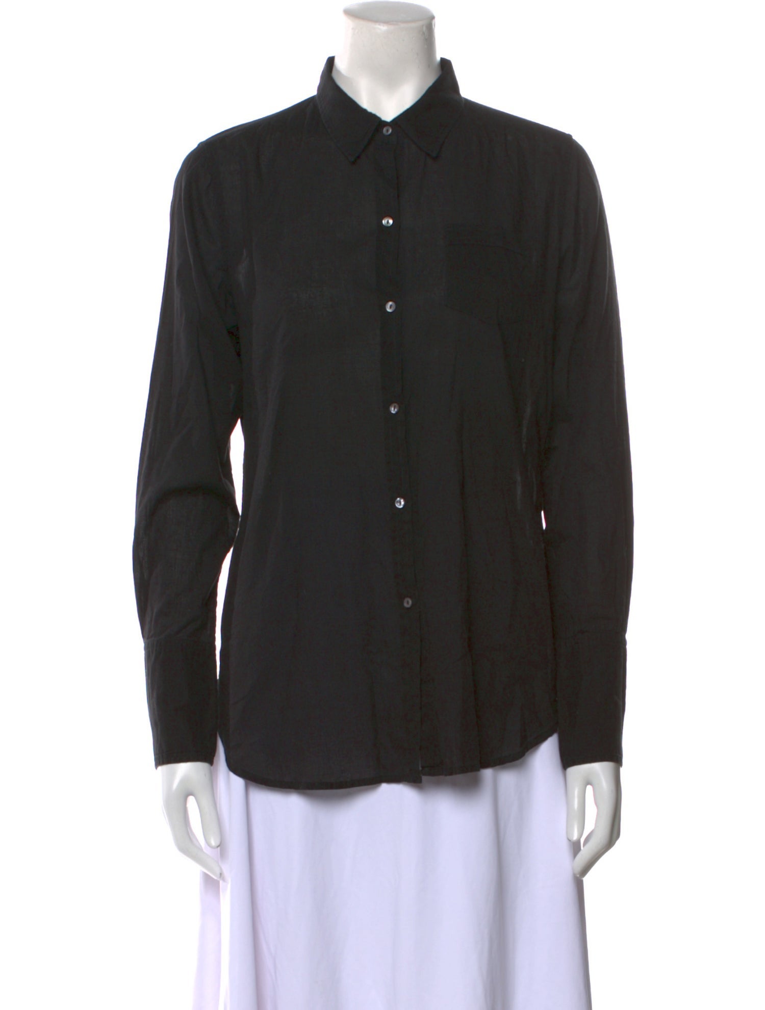Nili Lotan Long Sleeve Button-Up Top