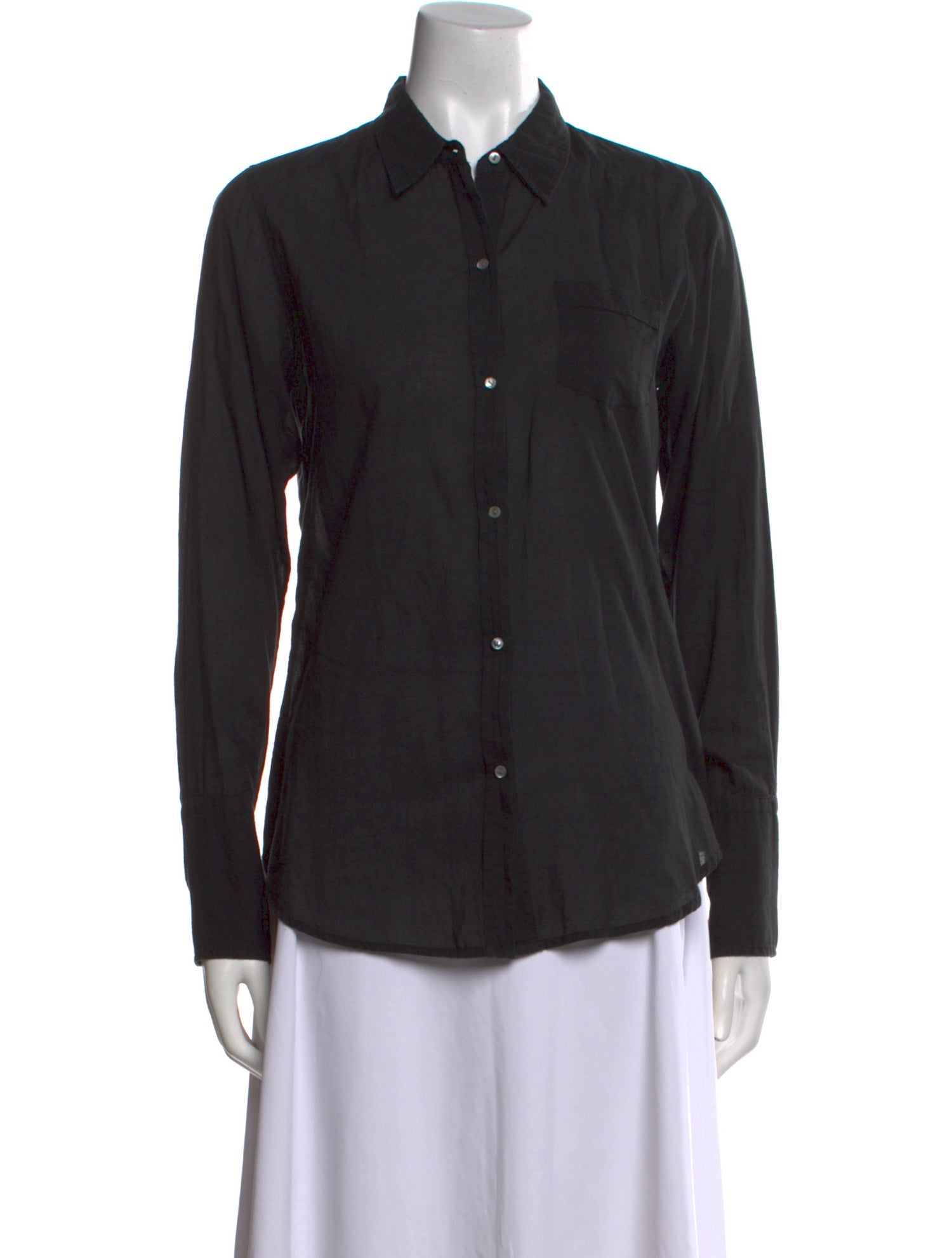 Nili Lotan Long Sleeve Button-Up Top