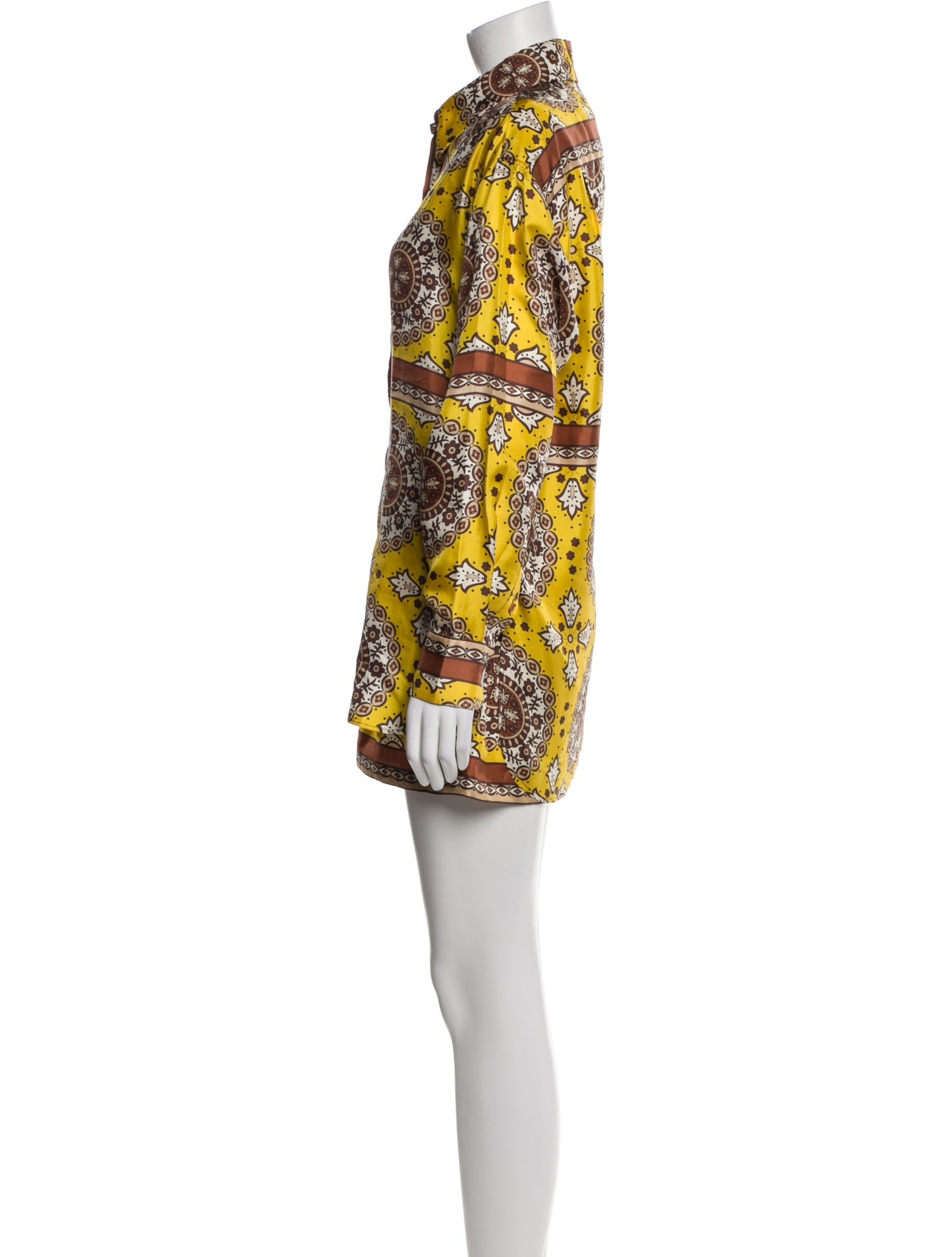 Nili Lotan Silk Floral Print Short Set