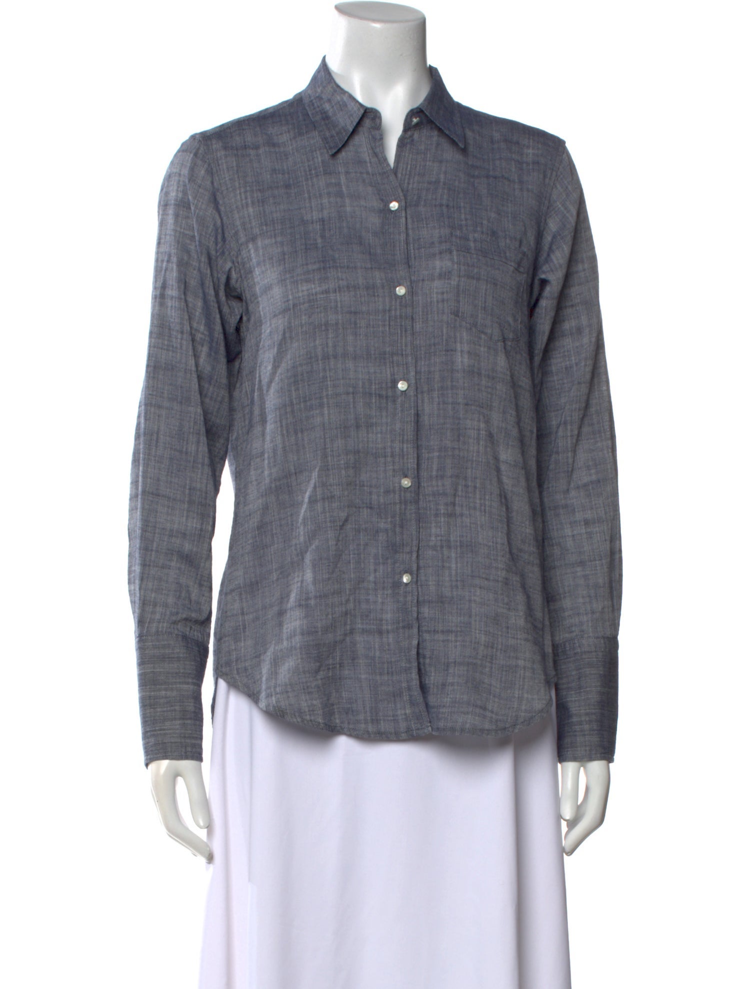 Nili Lotan Long Sleeve Button-Up Top