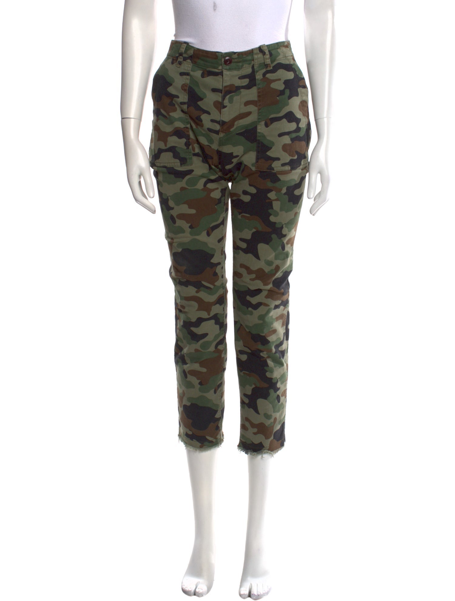 Nili Lotan Camouflage Print Straight Leg Pants