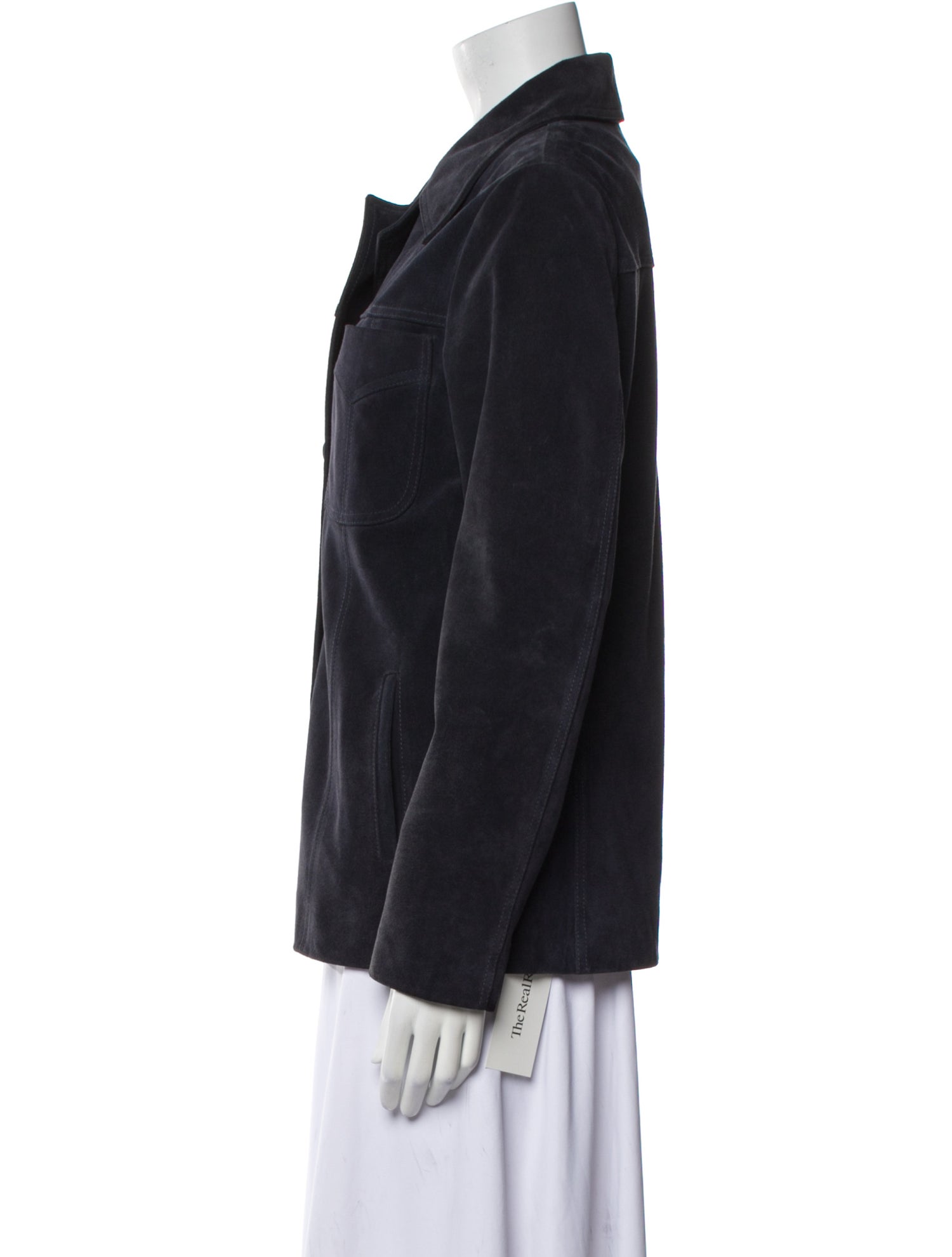 Nili Lotan Suede Denim Jacket