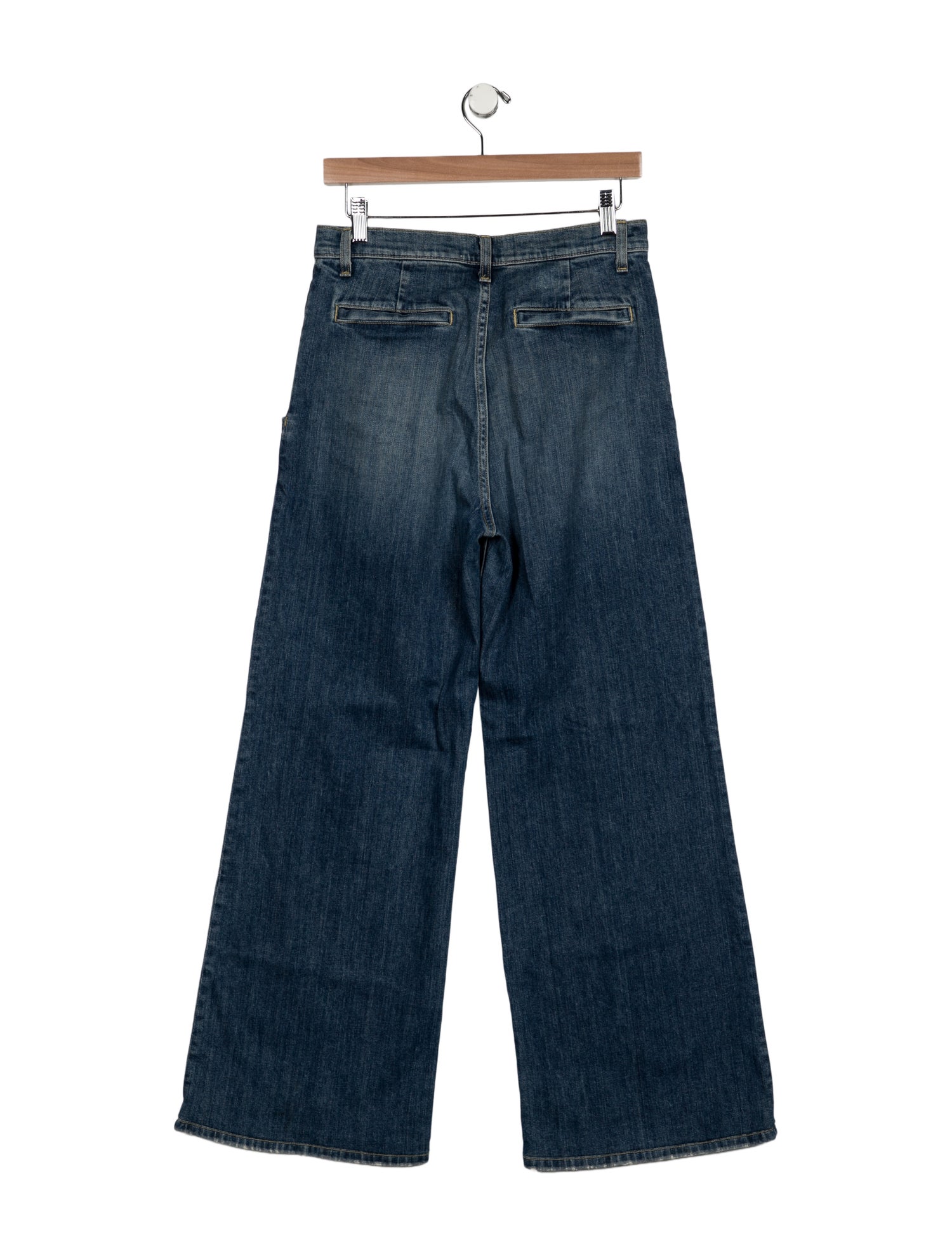 Nili Lotan Mid-Rise Wide Leg Jeans