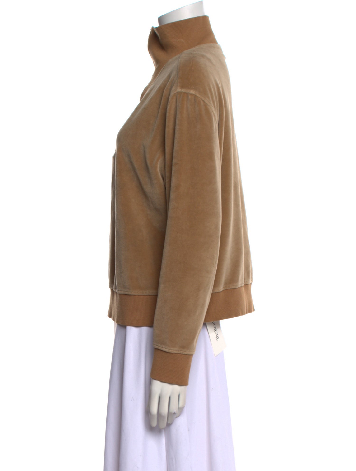 Nili Lotan Mock Neck Long Sleeve Sweatshirt