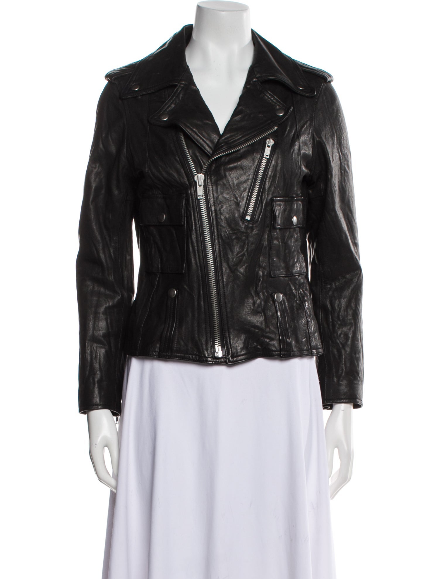 Nili Lotan Leather Biker Jacket