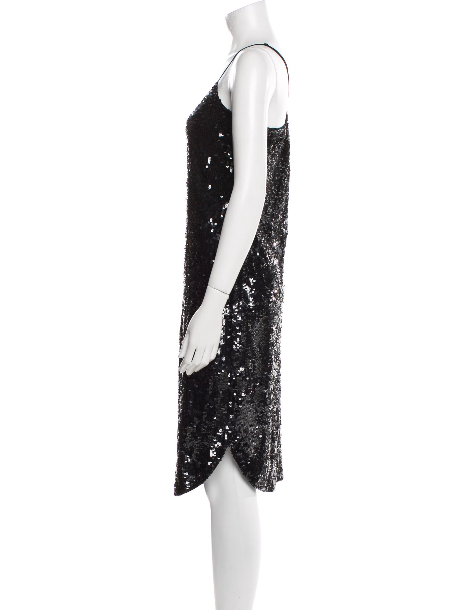 Nili Lotan Scoop Neck Knee-Length Dress