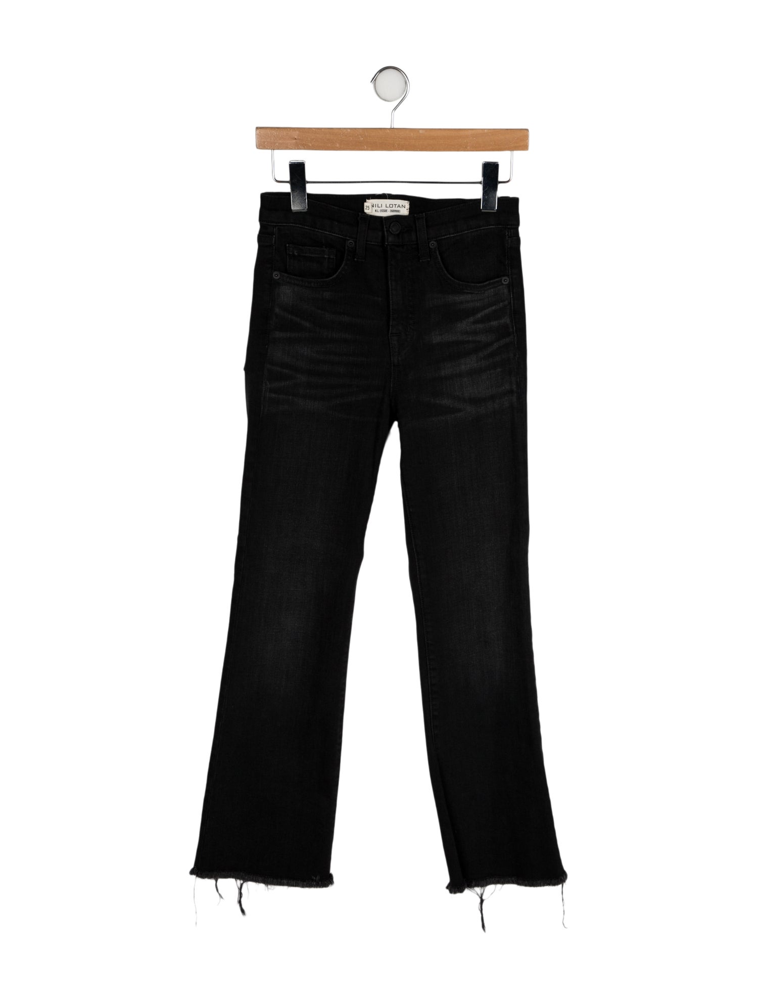 Nili Lotan Mid-Rise Straight Leg Jeans