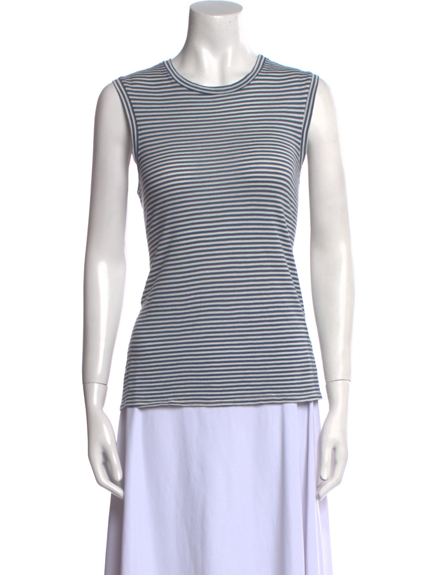 Nili Lotan Striped Crew Neck Top