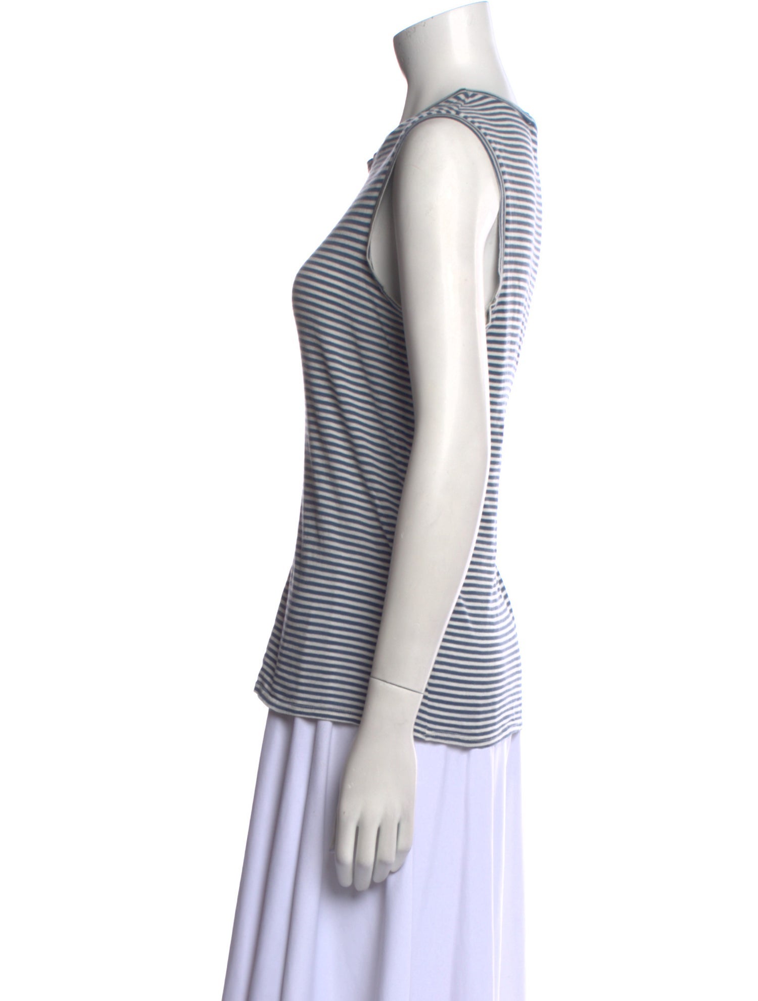 Nili Lotan Striped Crew Neck Top