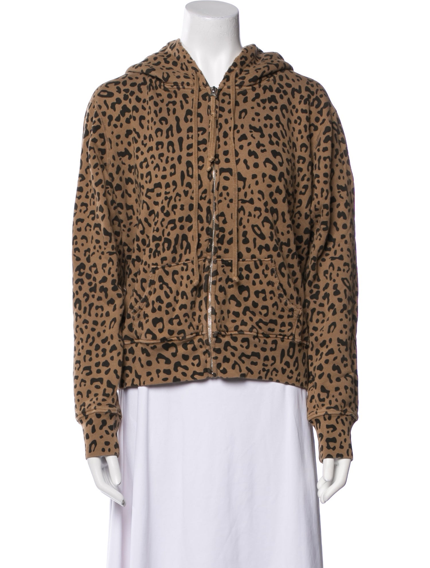 Nili Lotan Animal Print Faux Fur Jacket