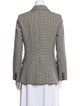 Nili Lotan Virgin Wool Houndstooth Print Blazer