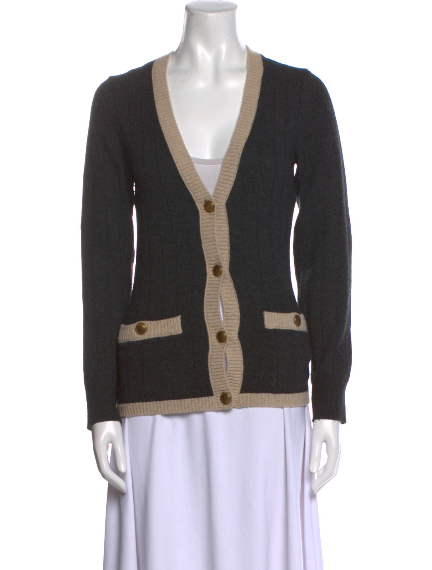 Nili Lotan Wool Striped Sweater