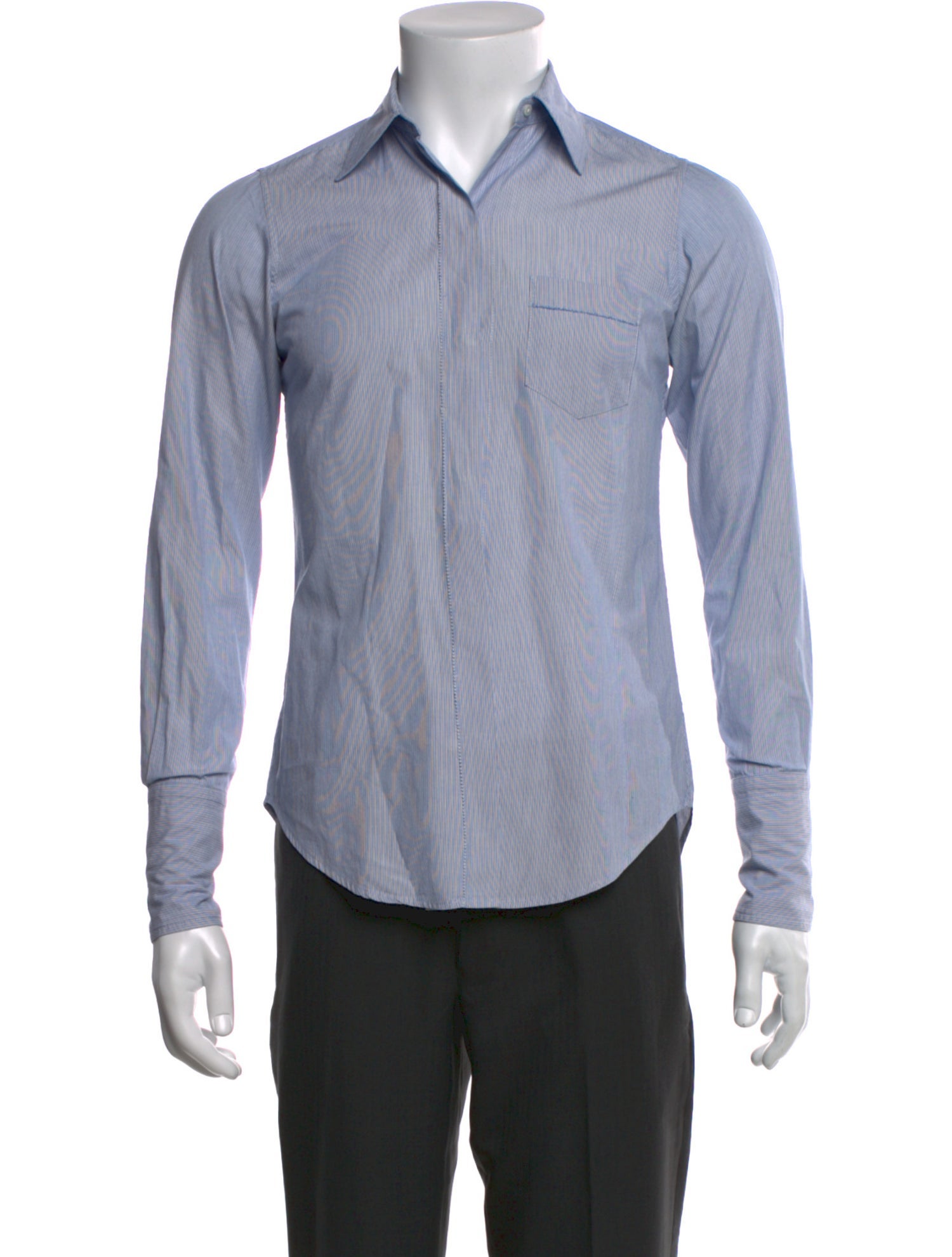 Nili Lotan V-Neck Long Sleeve Polo Shirt