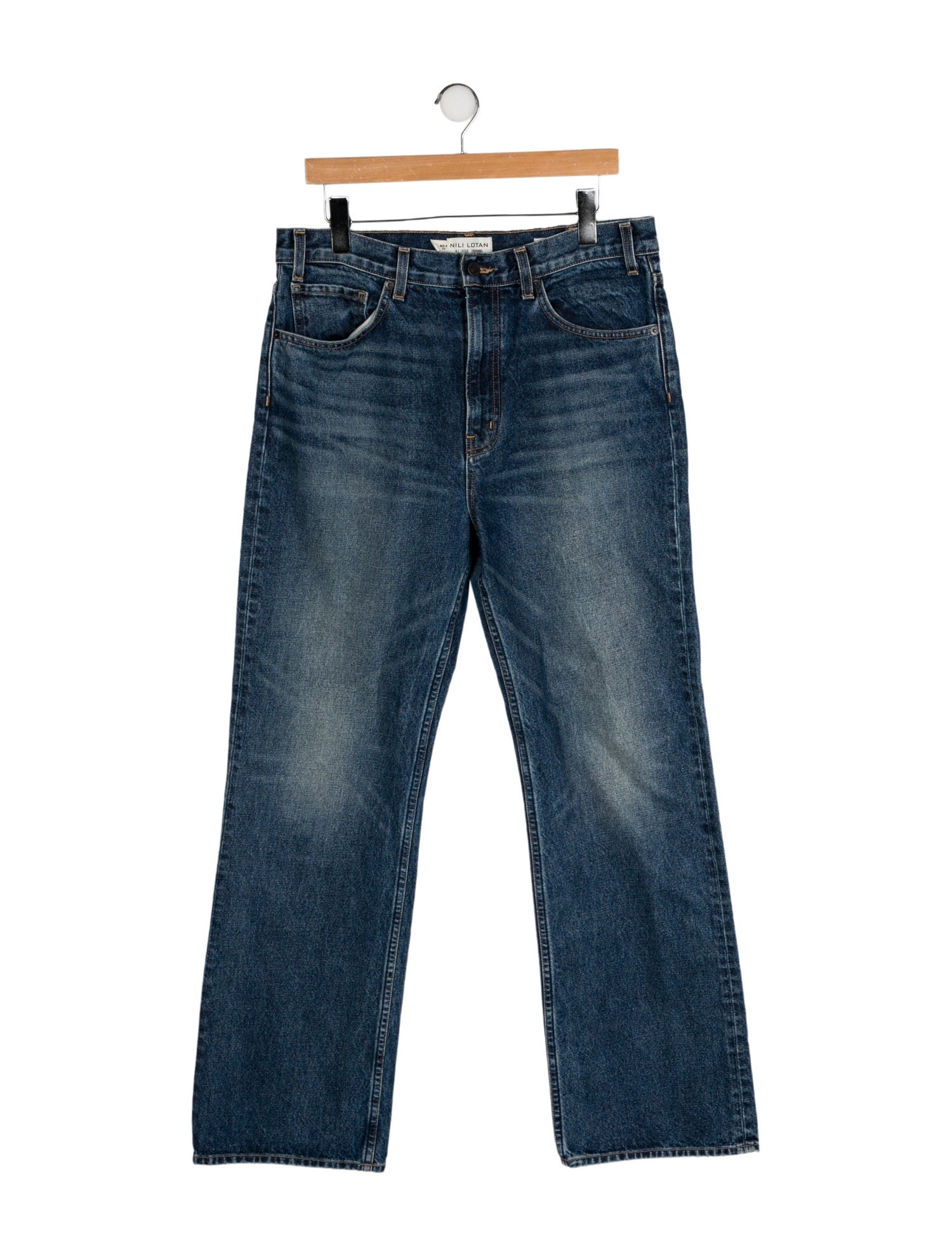 Nili Lotan High-Rise Wide Leg Jeans