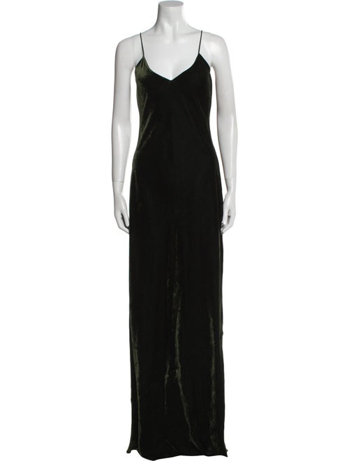 Nili Lotan V-Neck Long Dress