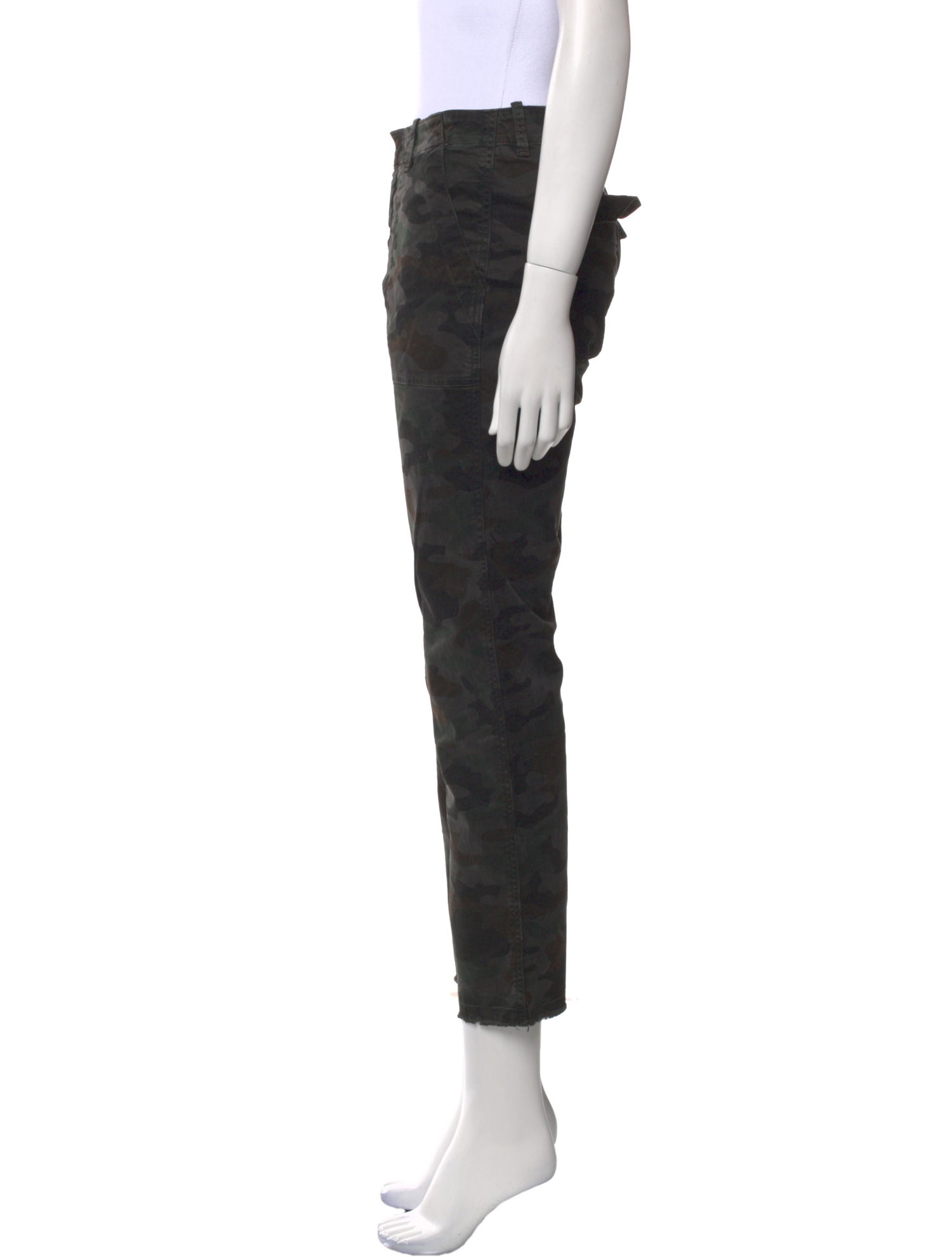 Nili Lotan Camouflage Print Straight Leg Pants