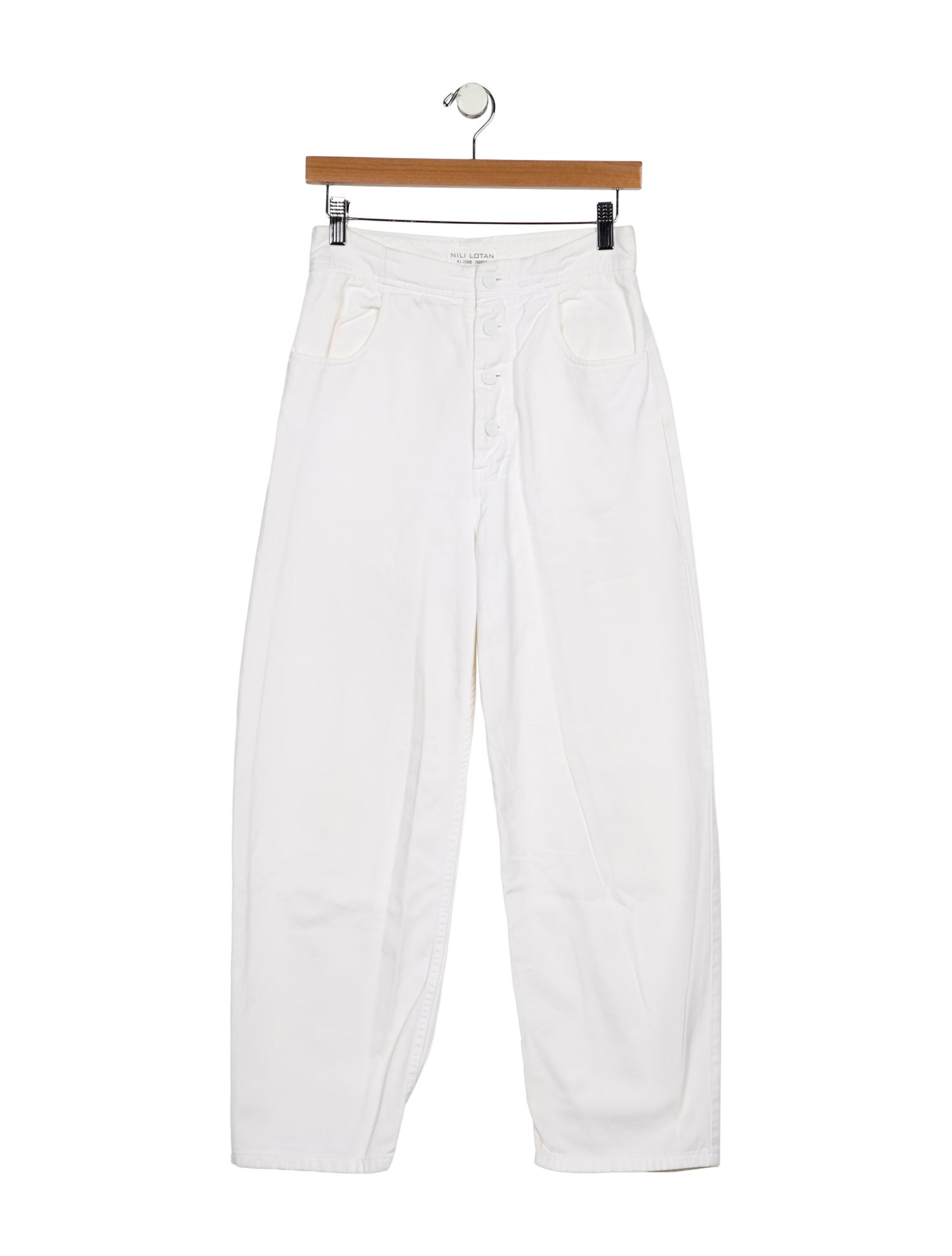 Nili Lotan High-Rise Wide Leg Jeans