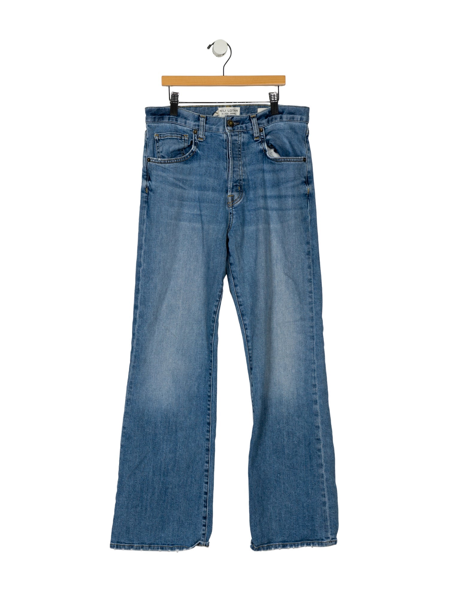 Nili Lotan High-Rise Wide Leg Jeans