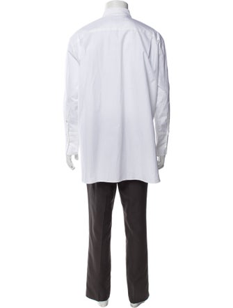 Nili Lotan Striped Long Sleeve Tuxedo Shirt