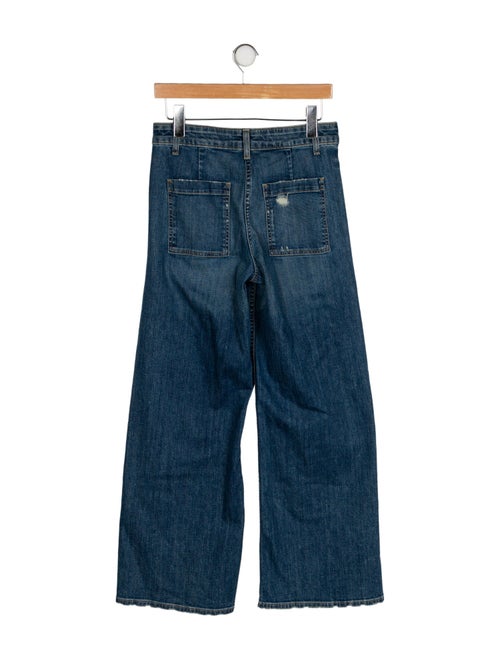 Nili Lotan Mid-Rise Wide Leg Jeans