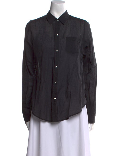 Nili Lotan Long Sleeve Button-Up Top