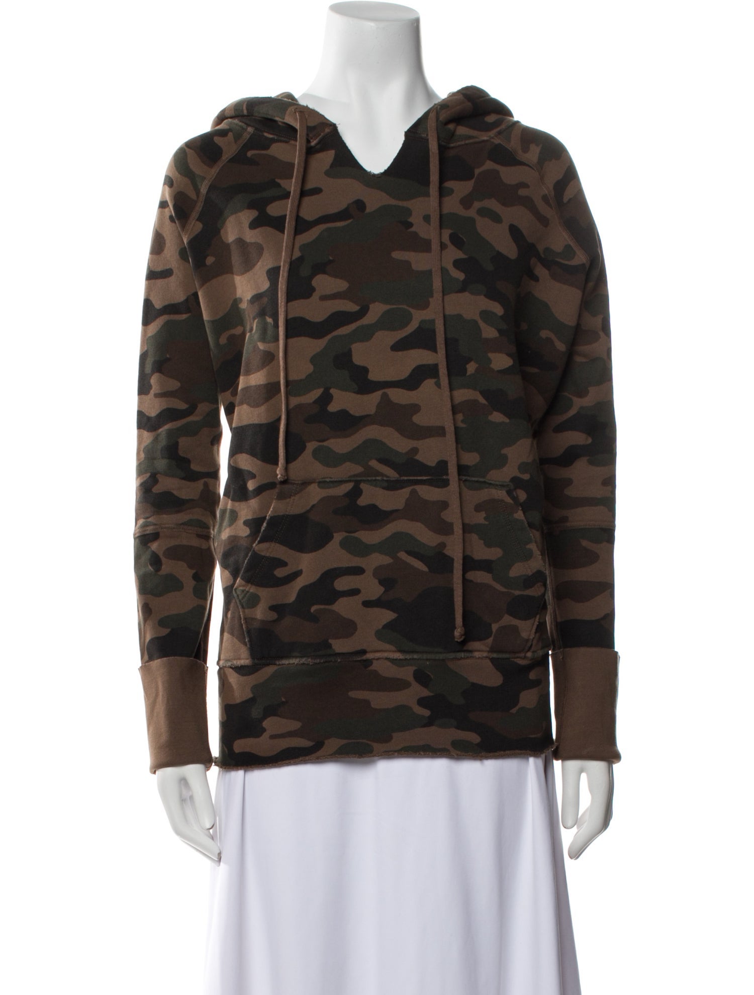 Nili Lotan Printed V-Neck Sweatshirt