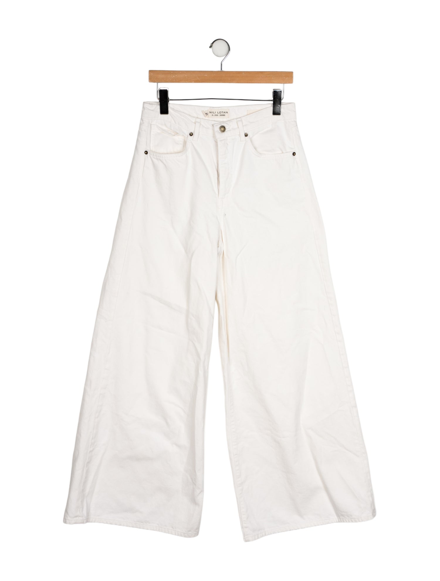 Nili Lotan High-Rise Wide Leg Jeans