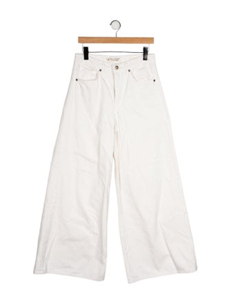 Nili Lotan High-Rise Wide Leg Jeans