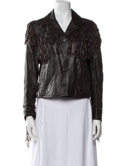 Nili Lotan Lamb Leather Biker Jacket