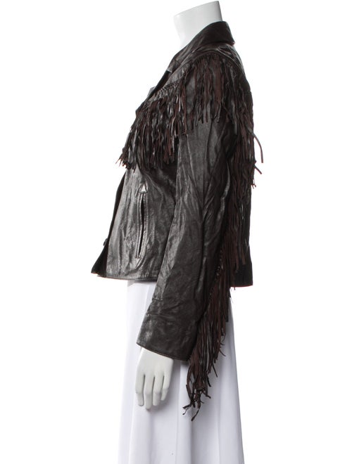 Nili Lotan Lamb Leather Biker Jacket