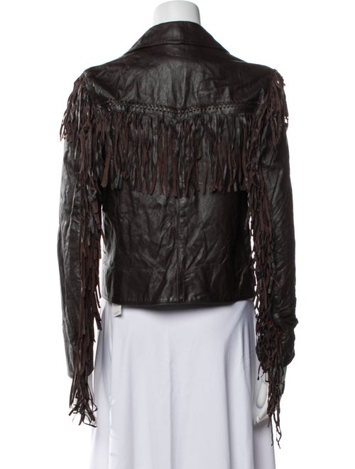 Nili Lotan Lamb Leather Biker Jacket